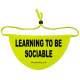 Learning to be sociable - Fluorescent Neon Yellow Dog Bandana