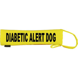 Diabetic Alert Dog - Fluorescent Neon Yellow Dog Lead Slip