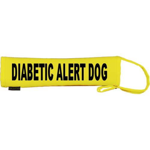 Diabetic Alert Dog - Fluorescent Neon Yellow Dog Lead Slip