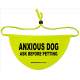 ANXIOUS DOG ask before petting - - Fluorescent Neon Yellow Dog Bandana