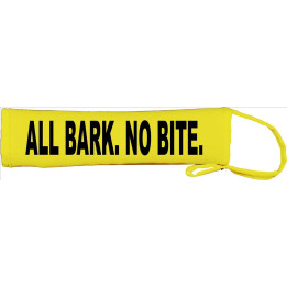 All Bark. No Bite  - Fluorescent Neon Yellow Dog Lead Slip