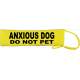 ANXIOUS DOG - DO NOT PET - Fluorescent Neon Yellow Dog Lead Slip
